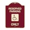 Signmission W/ NY Compliance Reserved Parking W/ Access Icon Heavy-Gauge Aluminum Sign, 24" x 18", BU-1824-22698 A-DES-BU-1824-22698 - alternate 1